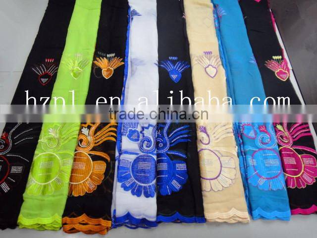african muslim scarf for women/embroidered silk scarf/shawl scarf (TJ0174)