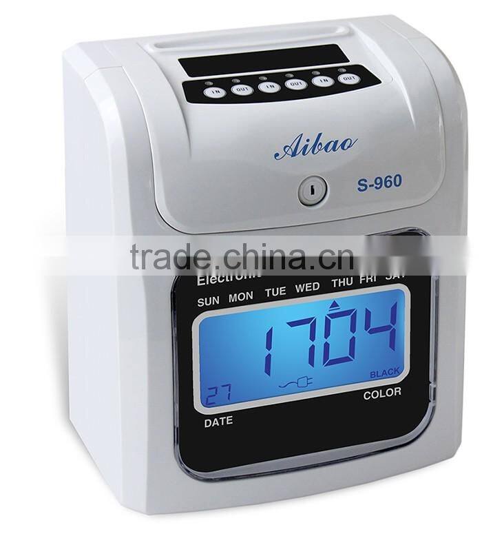 card punch time clcok attendance machine