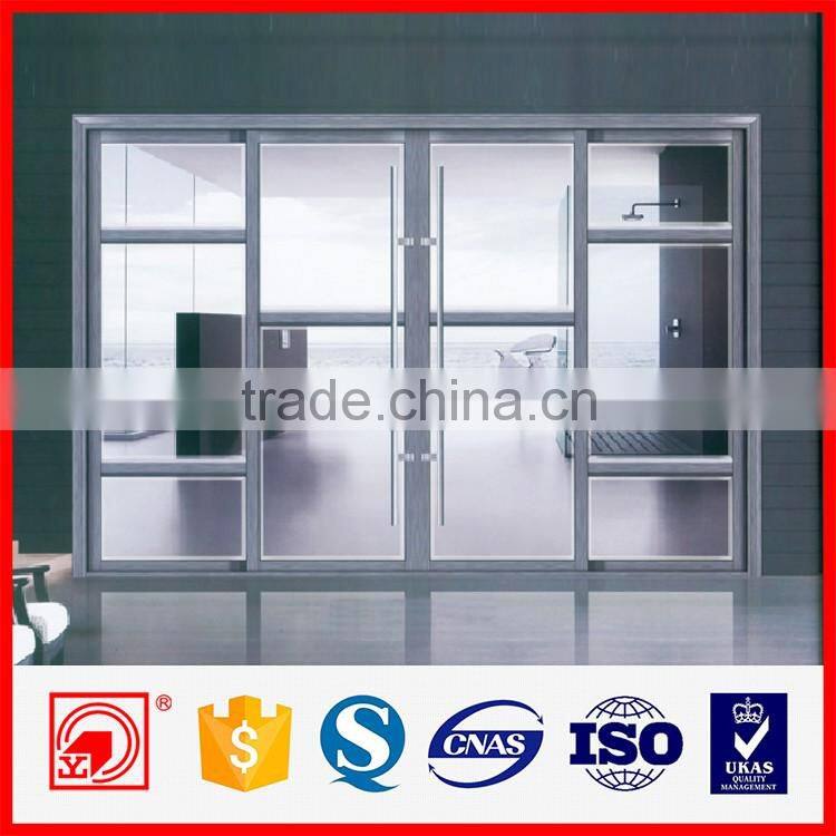 glass sliding door materials with grill design sliding door