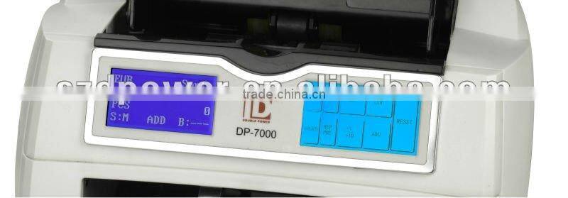Full function Power euromixed denomination value counterwith UV,IR,MT,MG detection