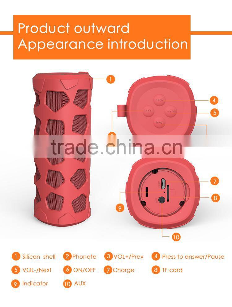 New design wireless bluetooth speaker with dual speaker high HIFI good bluetooth music