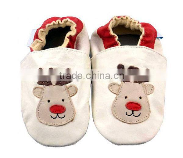 wholesale top selling blue 100% leather baby pre-walker leather shoes