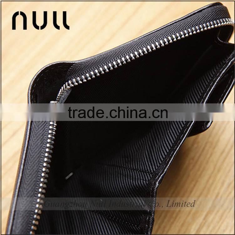 Portable High Quality Custom Leather Zipper Coin Purse