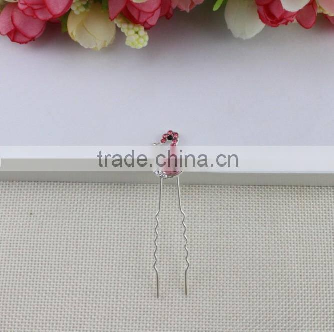 Cute swan alloy hair claw girls headwear kids hairpins decoration