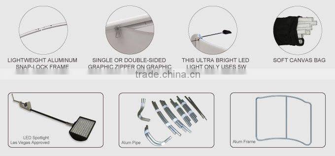 Popular System Kit Cost Effective Promotional Trade Show Indoors Exhibition Booth Stand