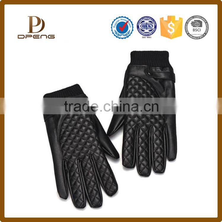 Wholesale custom mens leather driving gloves with Touch screen capability