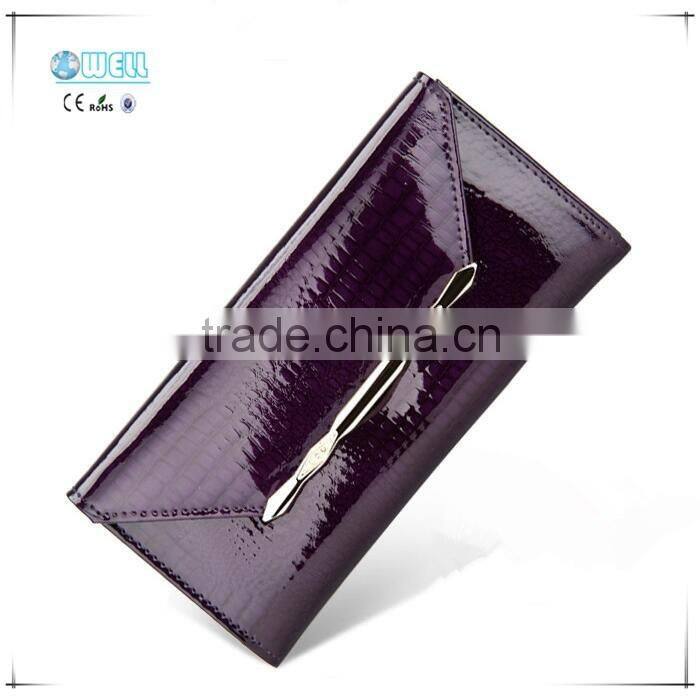 New arrival woman genuine leather wallet cowhide purse security ladies party clutches