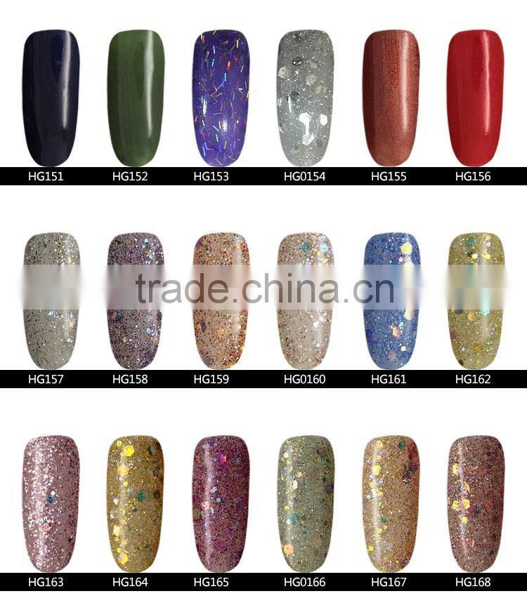 Popular 15ml UV Gel Nail Polish Soak Off UV Color Gel, Professional Nail UV Gel