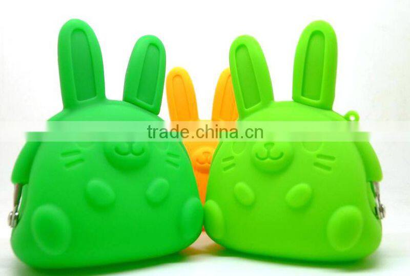 Wholesale high quality cute silicone coin bag