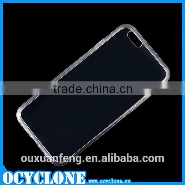 New fashion 4.7 inch transparent TPU back case for iphone 6 mobile phone