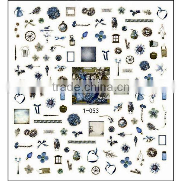 New arrival 3D nail art strip wraps design for nail decoration 1-053