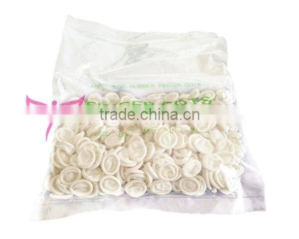 Disposable Finger Cots Latex Rubber Fingertips Protective Gloves Nail Art