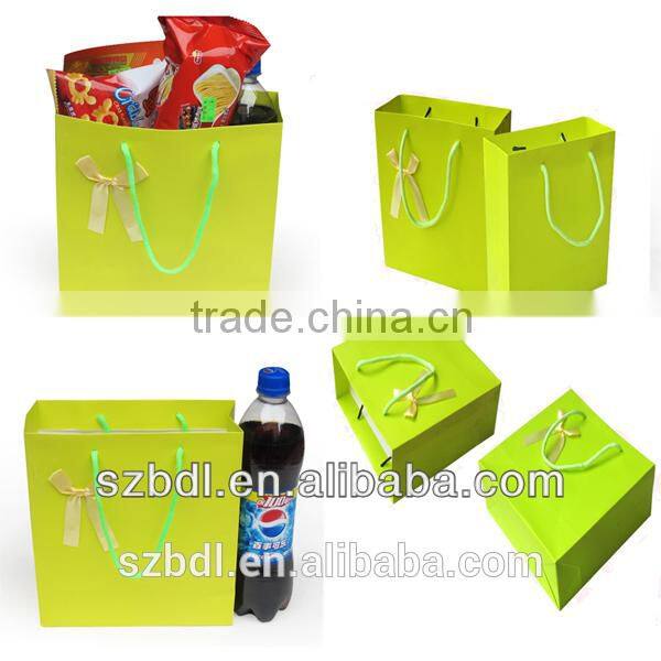 Luxury custom paper bag paper shopping bag & handles colorful printed paper bag
