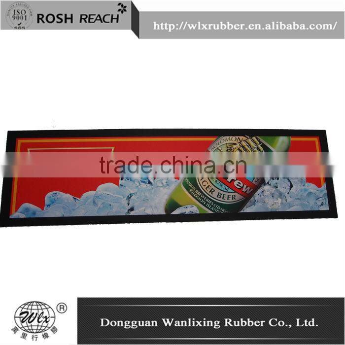 bulk promotional custom rubber bar mat