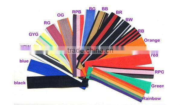 Customized logo nylon belts with plastic buckles wholesale