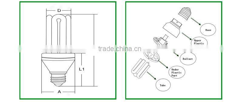 2700K 4U Fluorescent Light Replacement