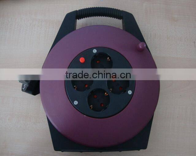 Hot sell New Portable din sockets approval 4 Way Euro 15A circular schuko plug socket with switch CE RoHS GE