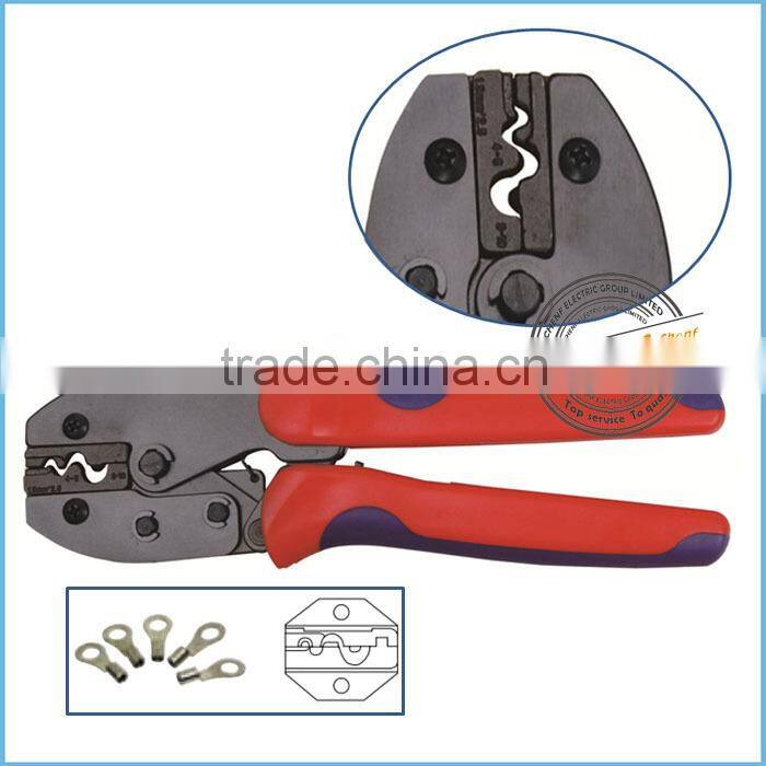 CE APPROVAL 1.5-10mm2 Hand Non-Insluated Terminals Ratchet Crimping Tools
