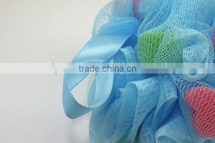 Mesh bath soap dispensing sponge with low price