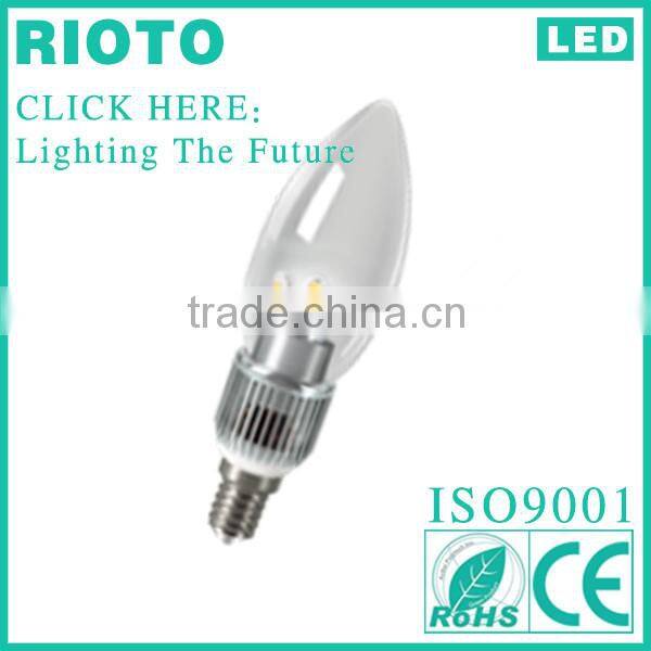 CE ROHS BV SASO China supplier 3W LED candel lighting high quality 2years warranty