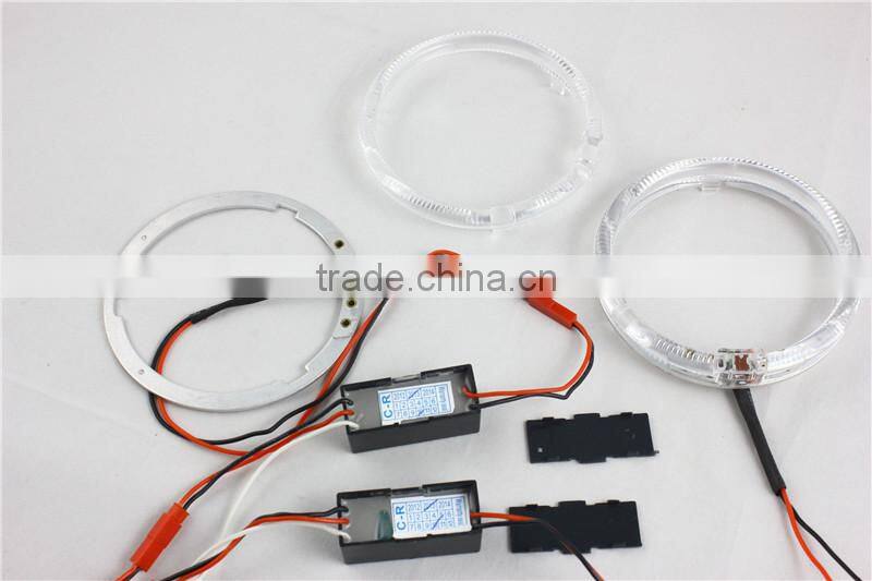 red color waterproof 80mm led angel eyes head lamp xenon bulb CE-certificate headlight for car led halo rings kit
