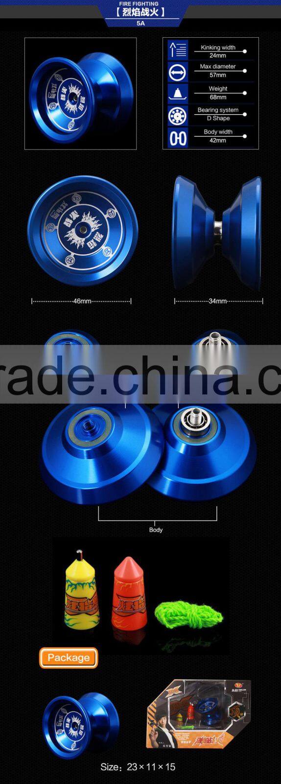 YJ Patent Design Aluminum Professional Finger Spins YOYO With Tool