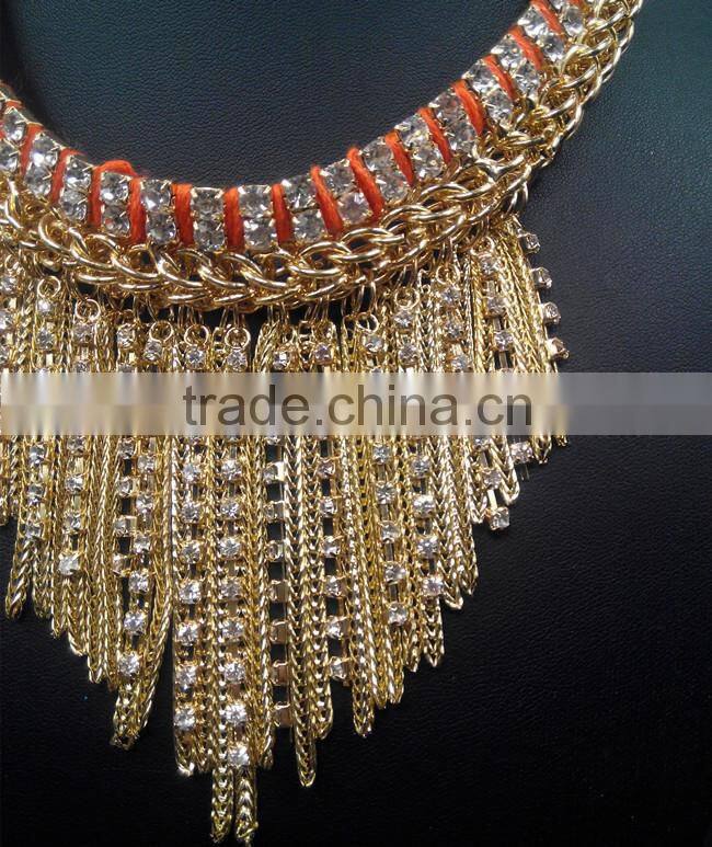 Water Drop Rhinestone Necklace For Women Choker Collar Necklace Fashion Jewelry