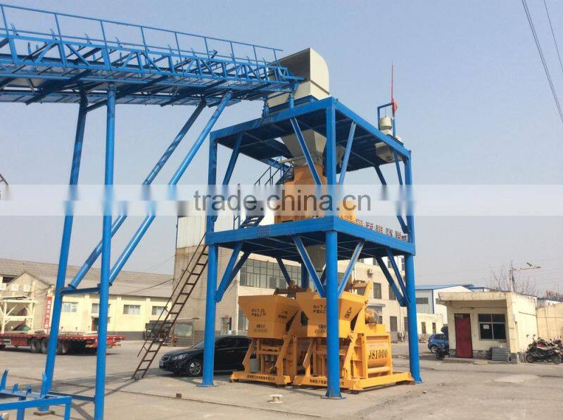 Price Of Portable JS500 Double Horizontal Axle Concrete mixer For sale