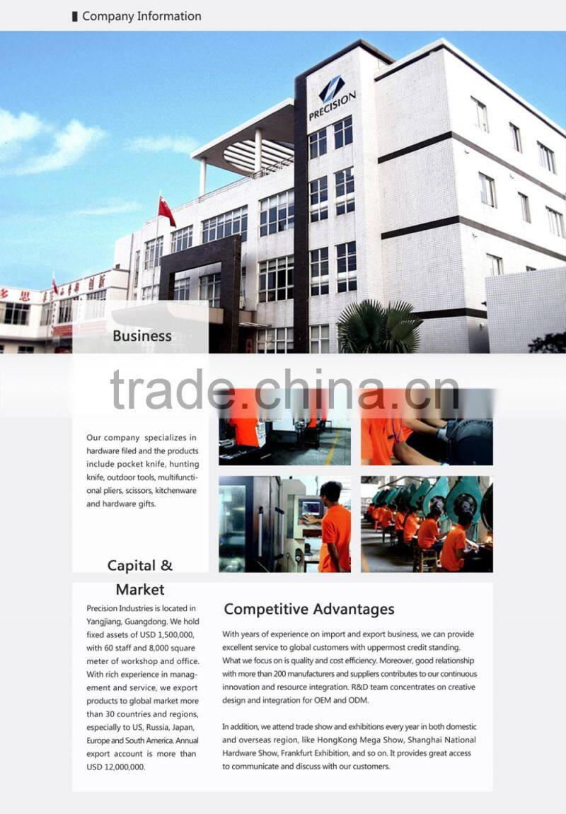 2 blades Folding Pocket Gift Knife with Bone Handle