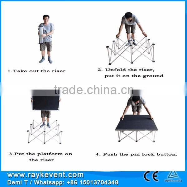 Modern adjustable portable event stage concert sound systems portable stage for sale