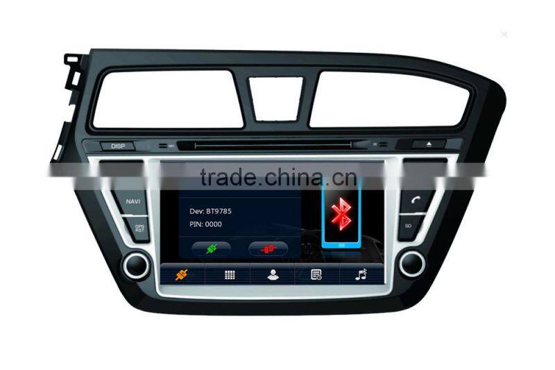 Factory OEM dashboard Dvd player gps radio 8" car dvd player for Hyundai i20 car dvd player 2014 with gps