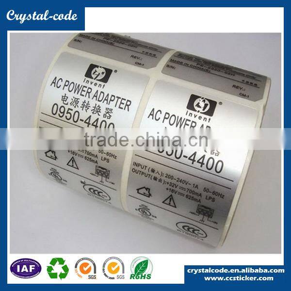 Favorable price high sticky SGS qualified aluminum foil sticker