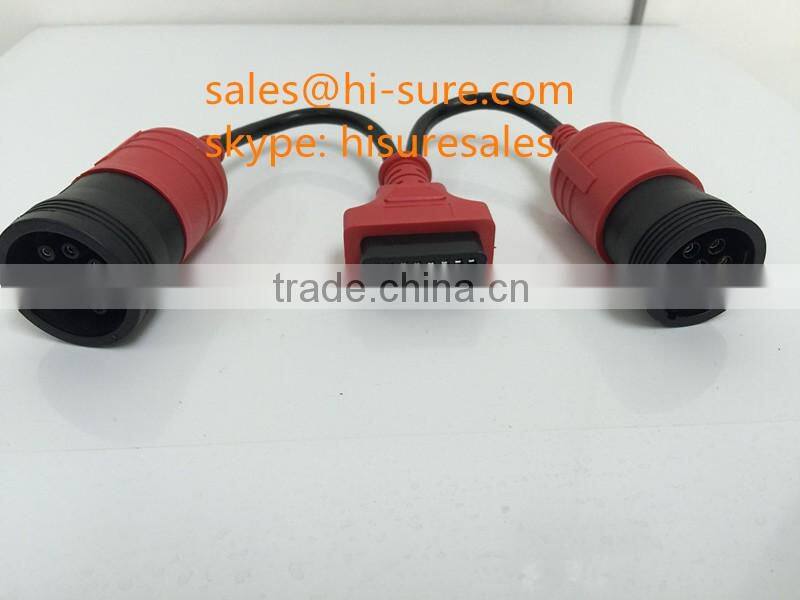 heavy duty industrial connector J1708J1939 to OBD2 adapter for diesel obd2 scanner