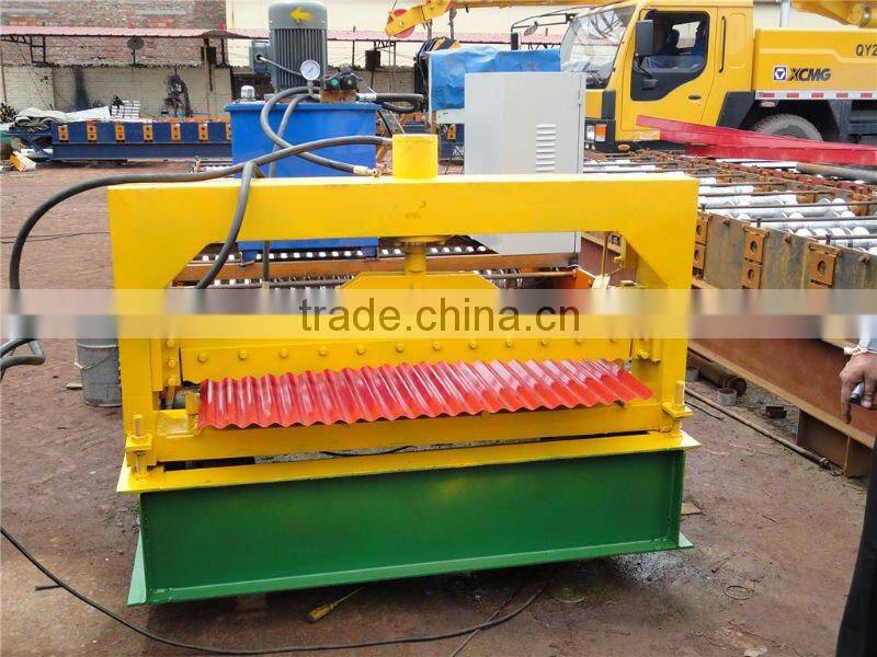 Automatic wafer roll machine samll production line galvalume corrugated sheet rolling machine