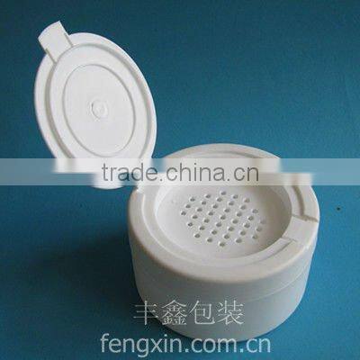 140ml white talcum powder jar