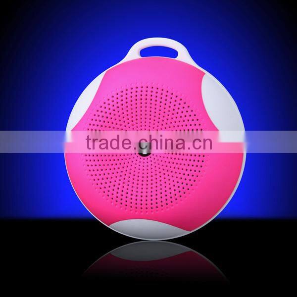 Round Hand Free Portable Wireless Bluetooth Mini Speaker with Rechargeble Battery