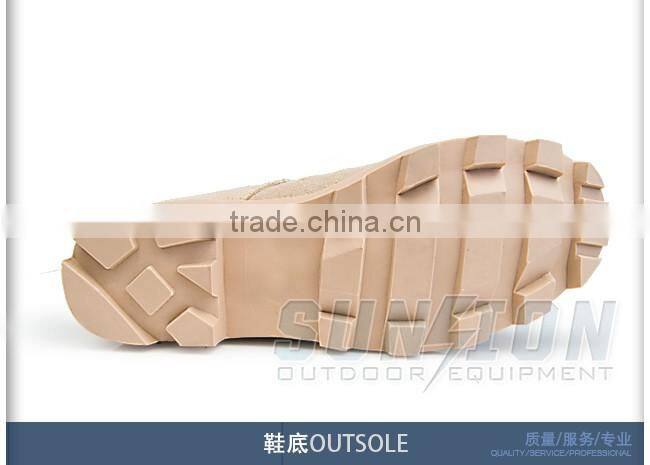 Military camouflage Tactical Boots with suede cowhide leather surface