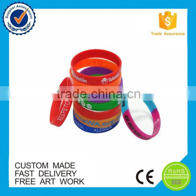 Promotional gift custom cheapest silicone wristbands
