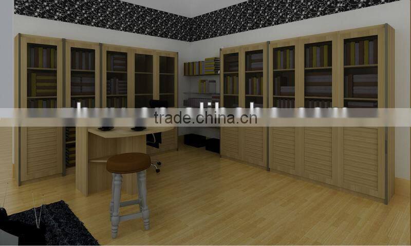 Wardrobe With UV Glossy MDF Doors