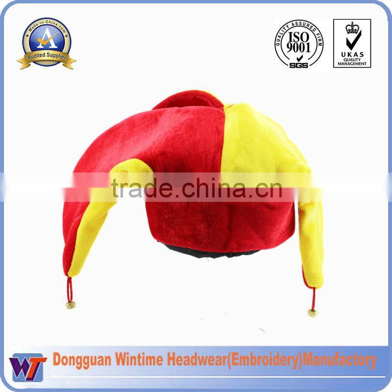 Three Horns Clown Festival Fun Hat with Bell