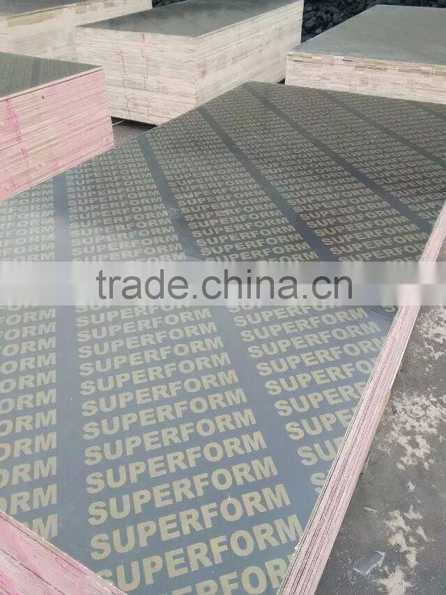 18mm marine plywood for Dubai 1220x2440x18mm black film faced plywood