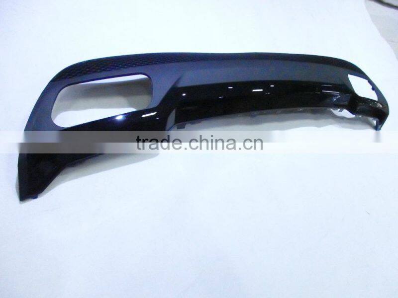 High quality A class w176 A45 design PP diffuser with muffler tips for MB A CLASS W176 A CLASS Sport Style rear bumper