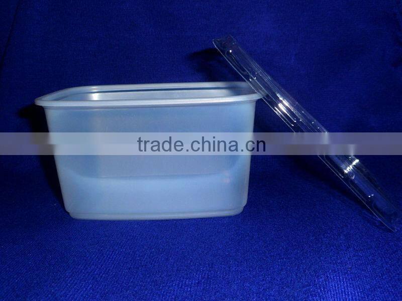Disposable 750ml food container with lid