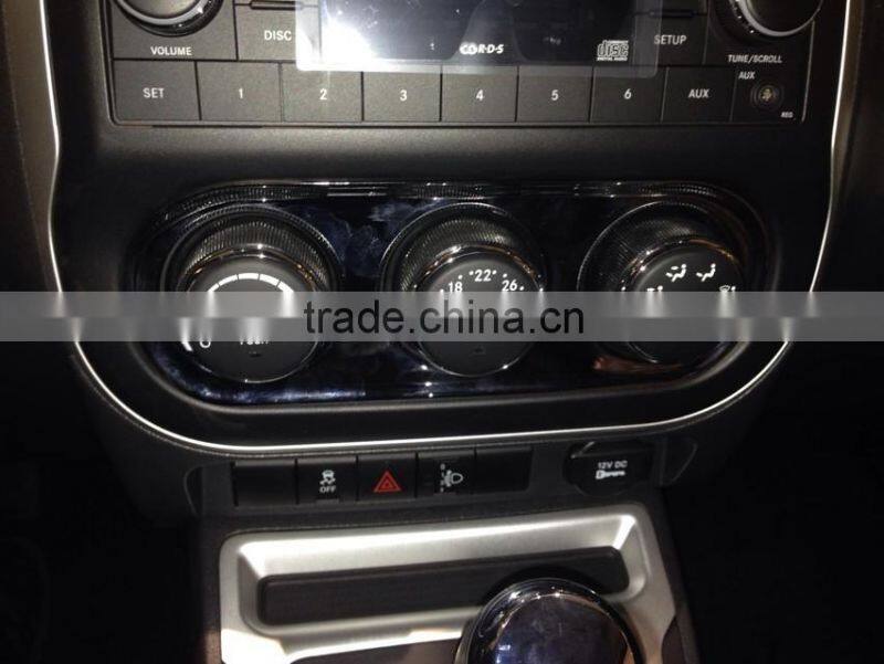 Chrome Interior Air Condition Switch Cover Trim 1pcs For JEEP COMPASS 2011-2015
