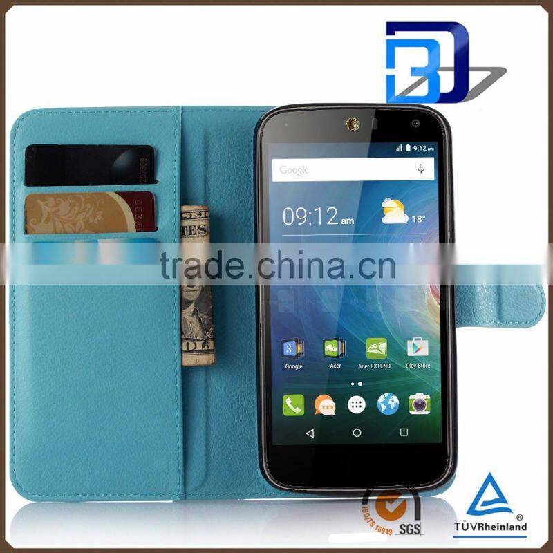 for acer liquid z630 case, Litchi Design Credit Card Wallet Stand Flip leather case for Acer Liquid Z630 low price china