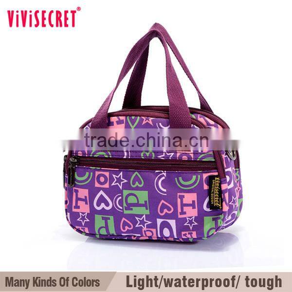 Fashion nylon bags oversized tote bag colorful flower handbags