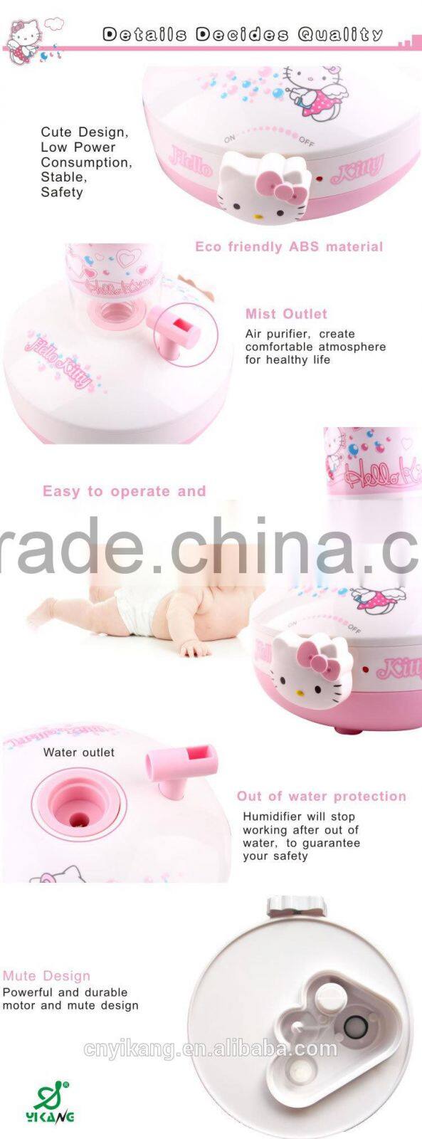 ultrasonic humidifier piezoelectric transducer bottle can be changed ultrasonic air humidifier best product hot in 2014