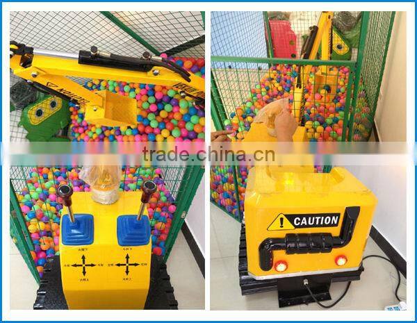 Christmas promotion amusement ride cheap mini excavator for kids