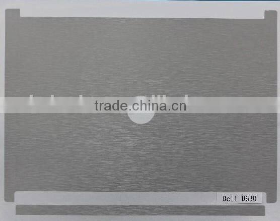 Factory Brushed aluminium silver skin refurbish laptop skin cover for HP 8460P free sample