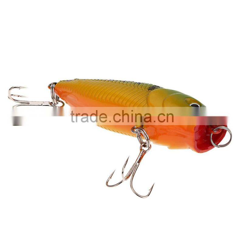 7cm 8.8g Popper Fishing Lure Hard Bait with Treble Hooks Fishing Tackle